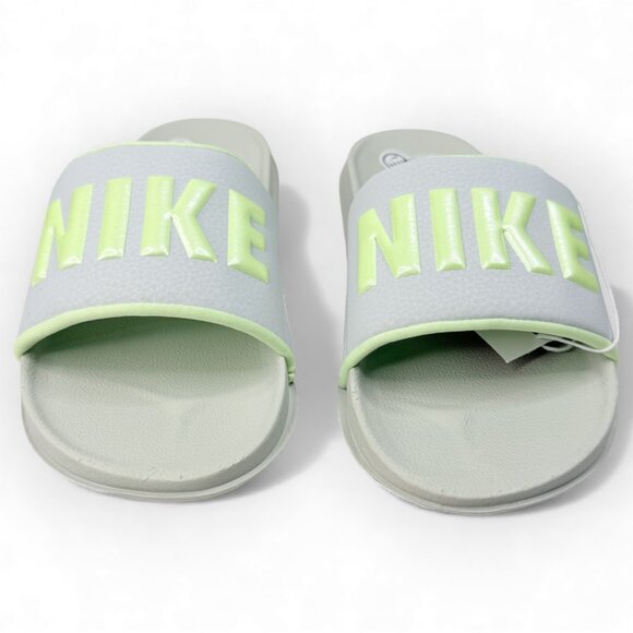 New Nike Offcourt Slide Womens Sandals Light Silver Barely Volt BQ4632-013 - Picture 5 of 11